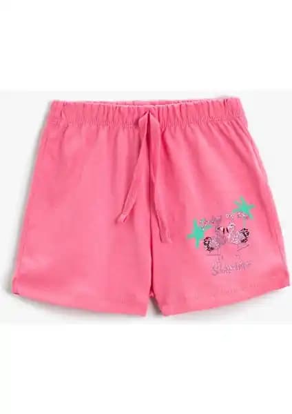 Koton Flamingo Baskılı Pamuklu Şort Yazlık Rahat ve Şık Seçenek