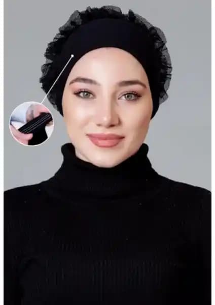 Lavender Dikişsiz Silikonlu Kaymaz Fırfırlı Bone Siyah İnceleme ve Kullanıcı Yorumları