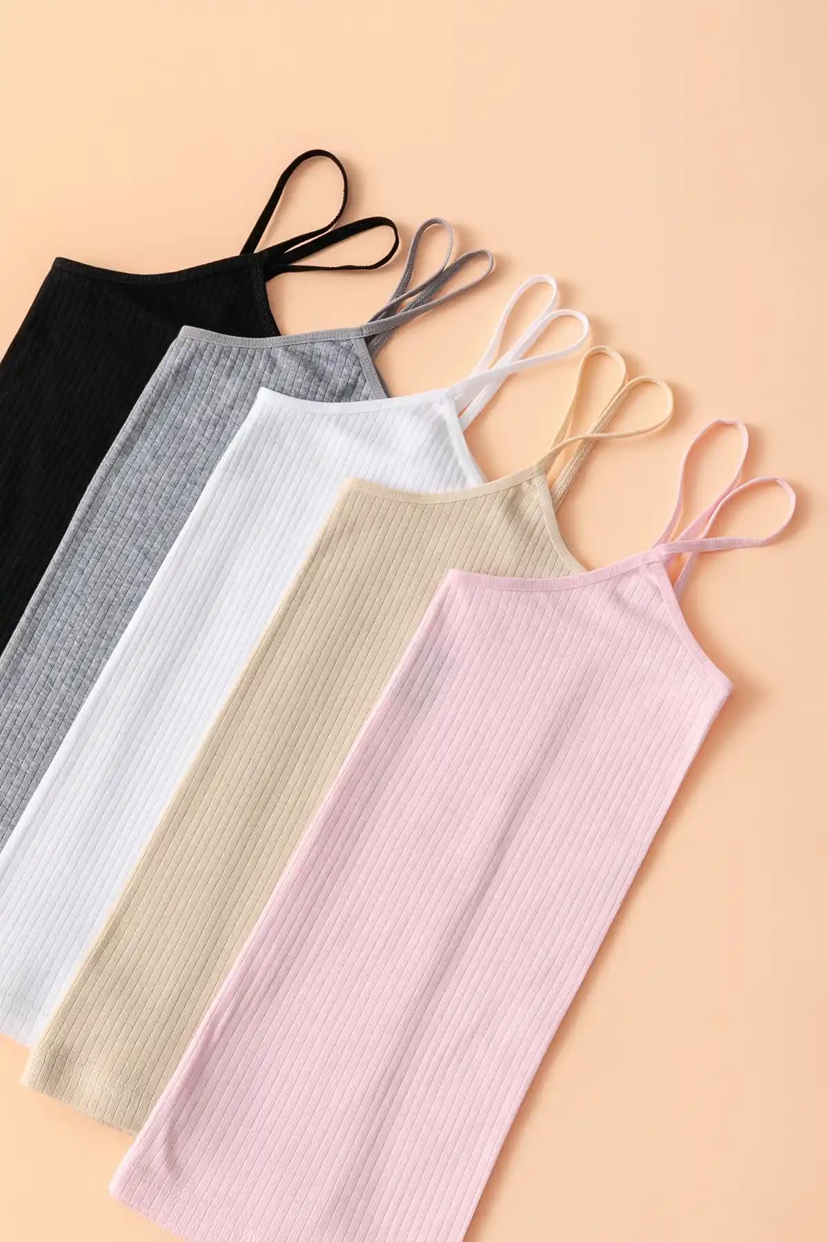 Lidya Lingerie Kadın 5'li Pamuklu Atlet Seti Günlük Rahatlık ve Şıklık İçin Idealdir