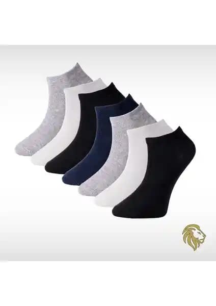 Lion Monroe Erkek 7’li Pamuklu Penye Patik Çorap Seti Konfor ve Şıklık Sunar