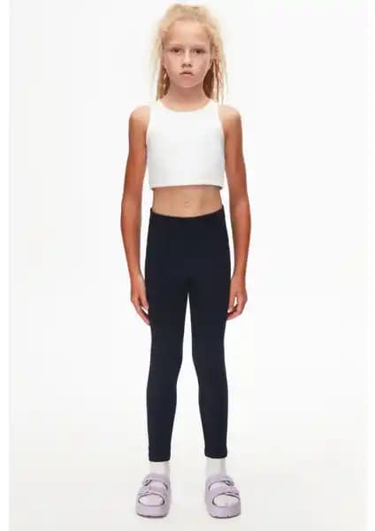 Lovetti Koyu Lacivert Kız Çocuk Kışlık Tayt: Rahat ve Şık Tasarım, Dayanıklı ve Esnek Kumaş