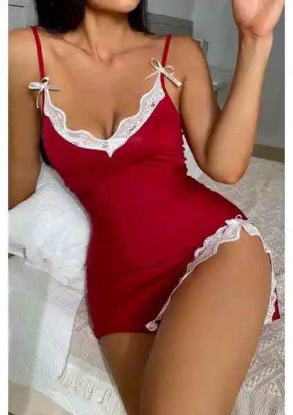 Merry See Bacak Yırtmaçlı Dantel İşlemeli Gecelik Babydoll Kadın İç Giyim Ürünü Tanıtımı