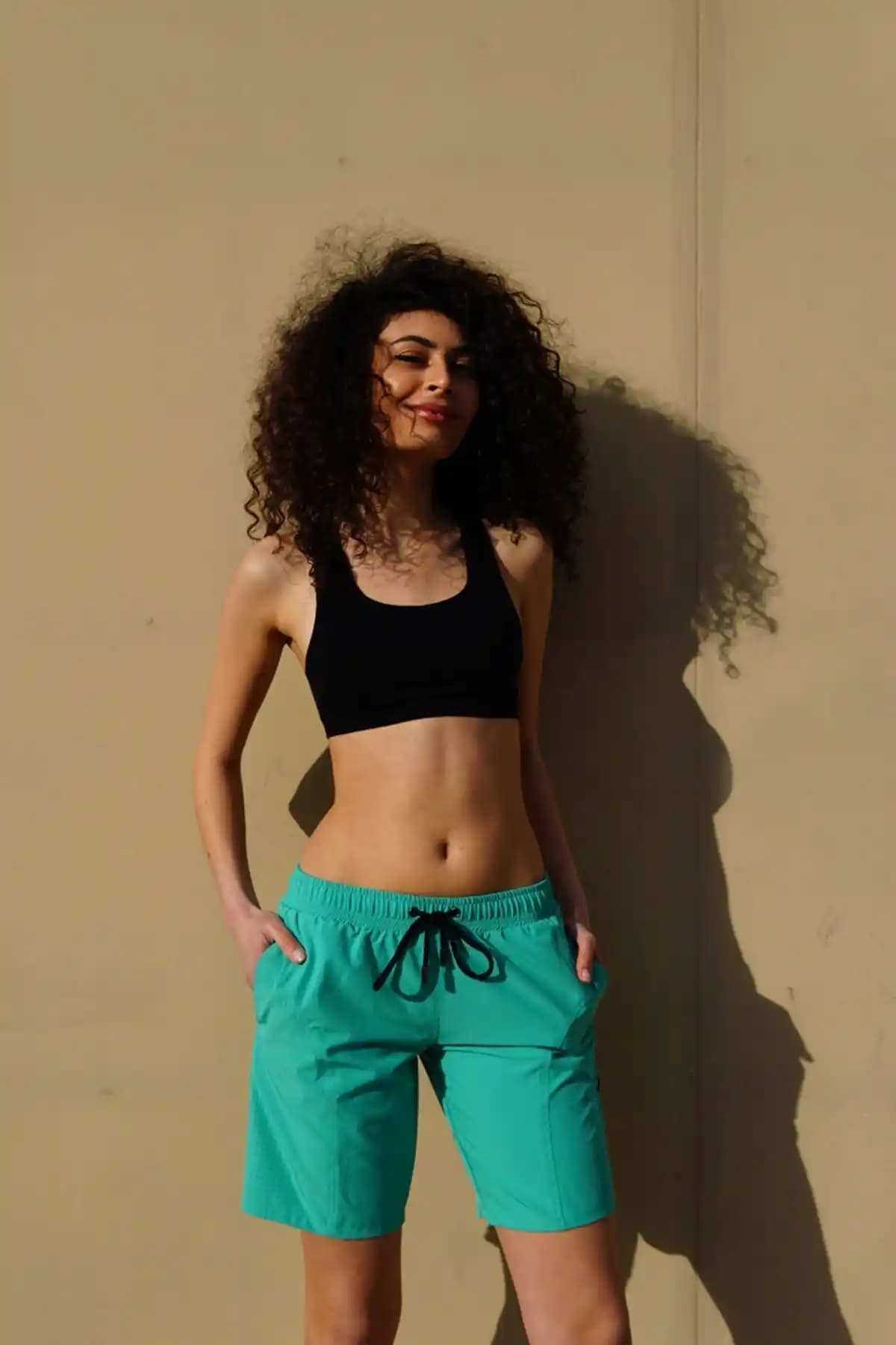 Miami Beach Büyük Beden Düz Renk Hızlı Kuruyan Mayo Plaj ve Havuz Kullanımı İçin