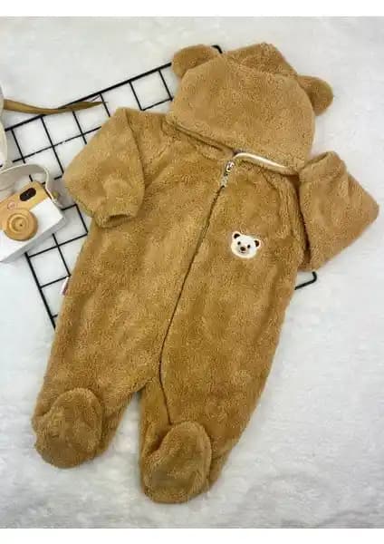 Minizade Wellsoft Peluş Unisex Bebek Uyku Tulumu Yüksek Kalite ve Güvenli Kışlık Giyim