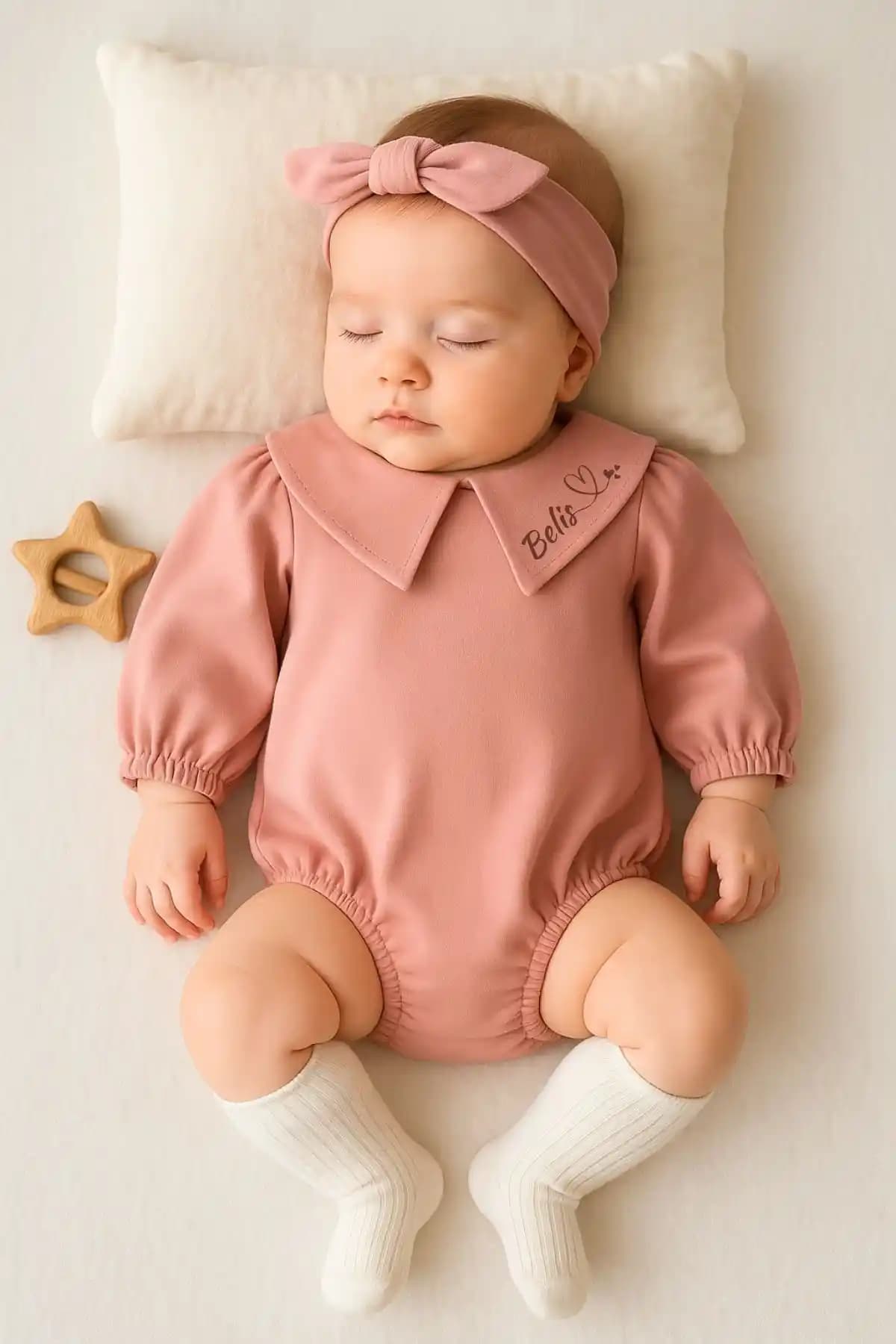 Minytrendy Kız Bebek Yenidoğan Tulum Seti Konfor ve Şıklık Sunan Organik Tasarım