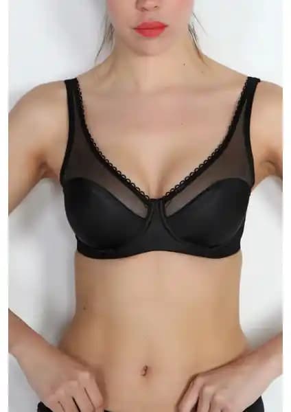 Miorre Balenli Tül Detaylı Minimizer Sütyen: Şıklık ve Konforun Bir Arada Sunumu