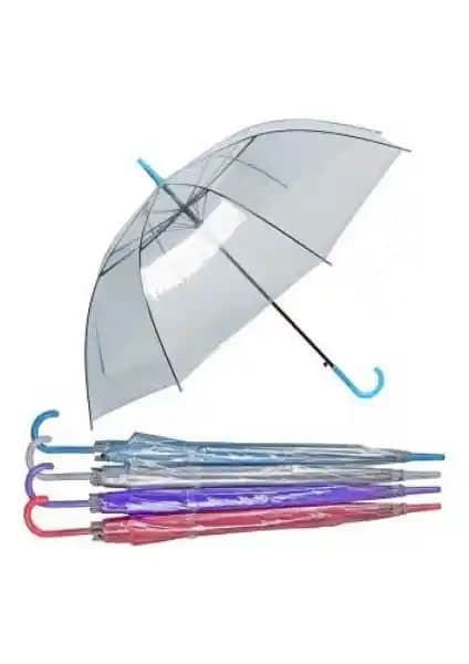 Modatools Renkli Şeffaf Şemsiye 13036 Estetik ve Kullanışlı Tasarım Özellikleri