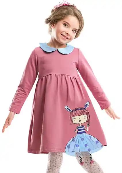 Mshb&G Gülkurusu Kız Çocuk Elbisesi: Rahat ve Şık Günlük Giyim Seçeneği