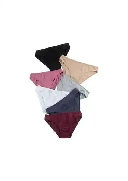 Nicoletta Gri Kadın Külot 7'li Paket Konfor ve Kalitenin Günlük Kullanım İçin Uygun Seçeneği