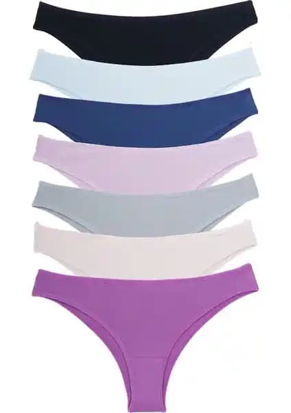 Nicoletta Kadın Külot 7'li Paket Likralı Brazilian Tasarım Modern ve Rahat İç Giyim