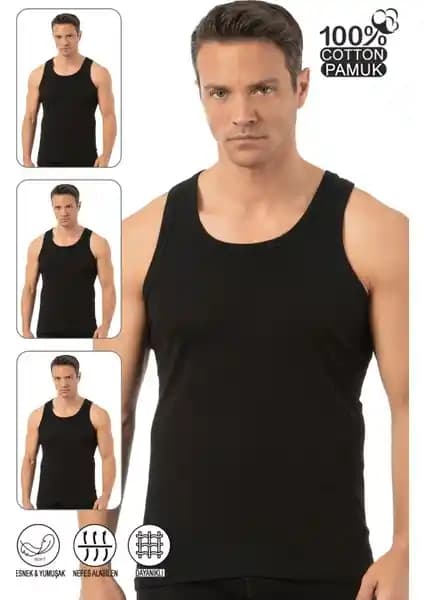 Özkan Erkek Atlet 3'lü Paket Konfor ve Kalite Sunan Günlük İç Giyim Seçeneği