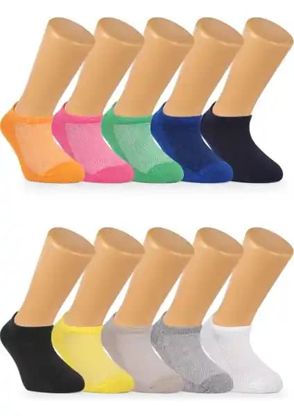 Ozzy Socks 10 Çift Dikişsiz Pamuklu Bebek ve Çocuk Çorapları Günlük Konfor ve Dayanıklılık
