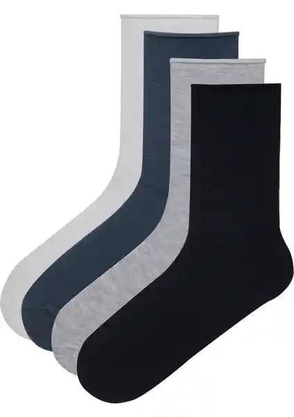 Penti 4 Çift Pamuklu Rahat Lastik Soket Çorap Günlük Kullanım ve Konfor İçin Ideal Seçenek
