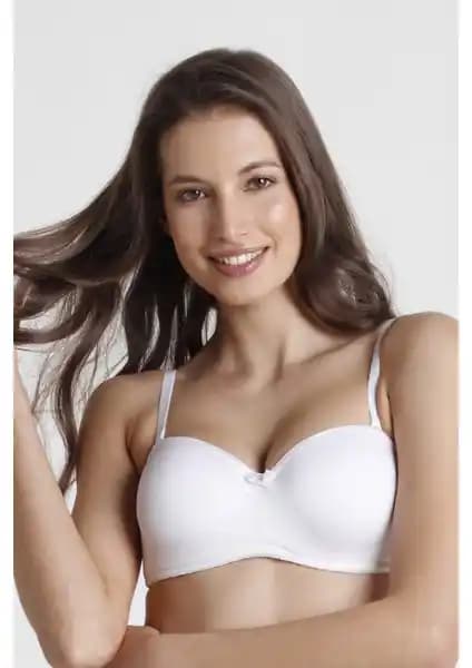 Penti Beyaz Toparlayıcı Balenli Dolgusuz Straplez Lotus Sütyen: Şıklık ve Konforun Birleşimi