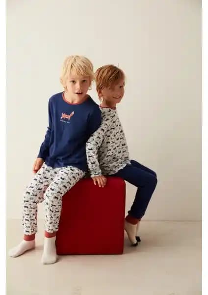 Penti Çok Renkli Adventure 2li Çocuk Pijama Takımı Renkli ve Konforlu Ev Giyim Seçeneği