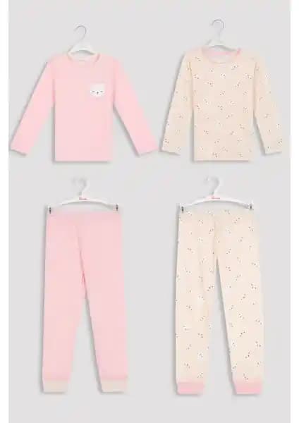 Penti Çok Renkli Kız Çocuk G. Bear 2’li Pijama Takımı: Rahat ve Eğlenceli Uyku Kıyafeti