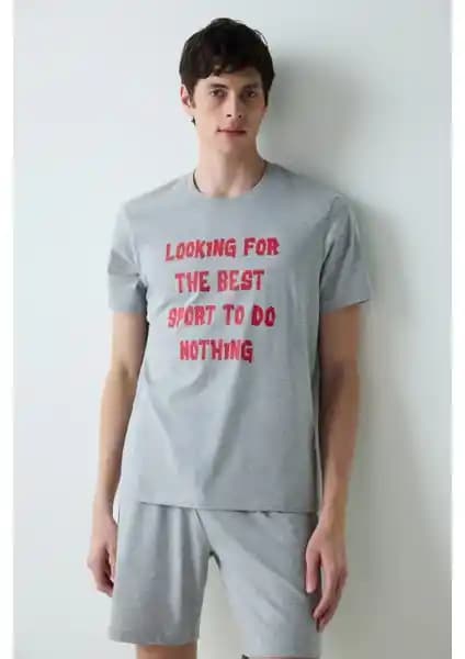 Penti Erkek Best Sport Renkli Şortlu Pijama Takımı Konfor ve Şıklık Bir Arada