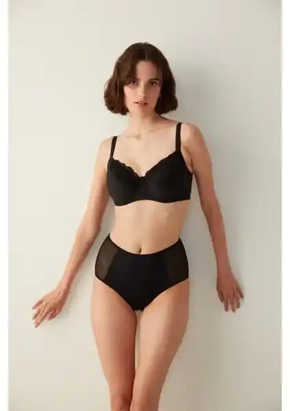 Penti Violet Form Toparlayıcı Balenli Dolgusuz Siyah Sütyen - Günlük Şıklık ve Konfor Sağlar