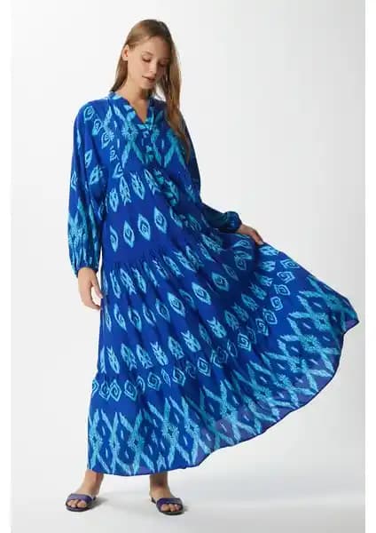 Ritnice Modest Kadın Megan Elbisesi: Yaz Ayları İçin Şık ve Rahat Tasarım