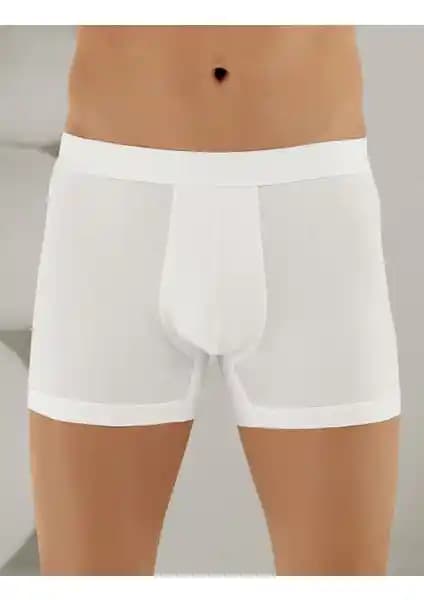Şahinler 6'lı Paket Likralı Boxer Beyaz - Konfor ve Sağlık Bir Arada
