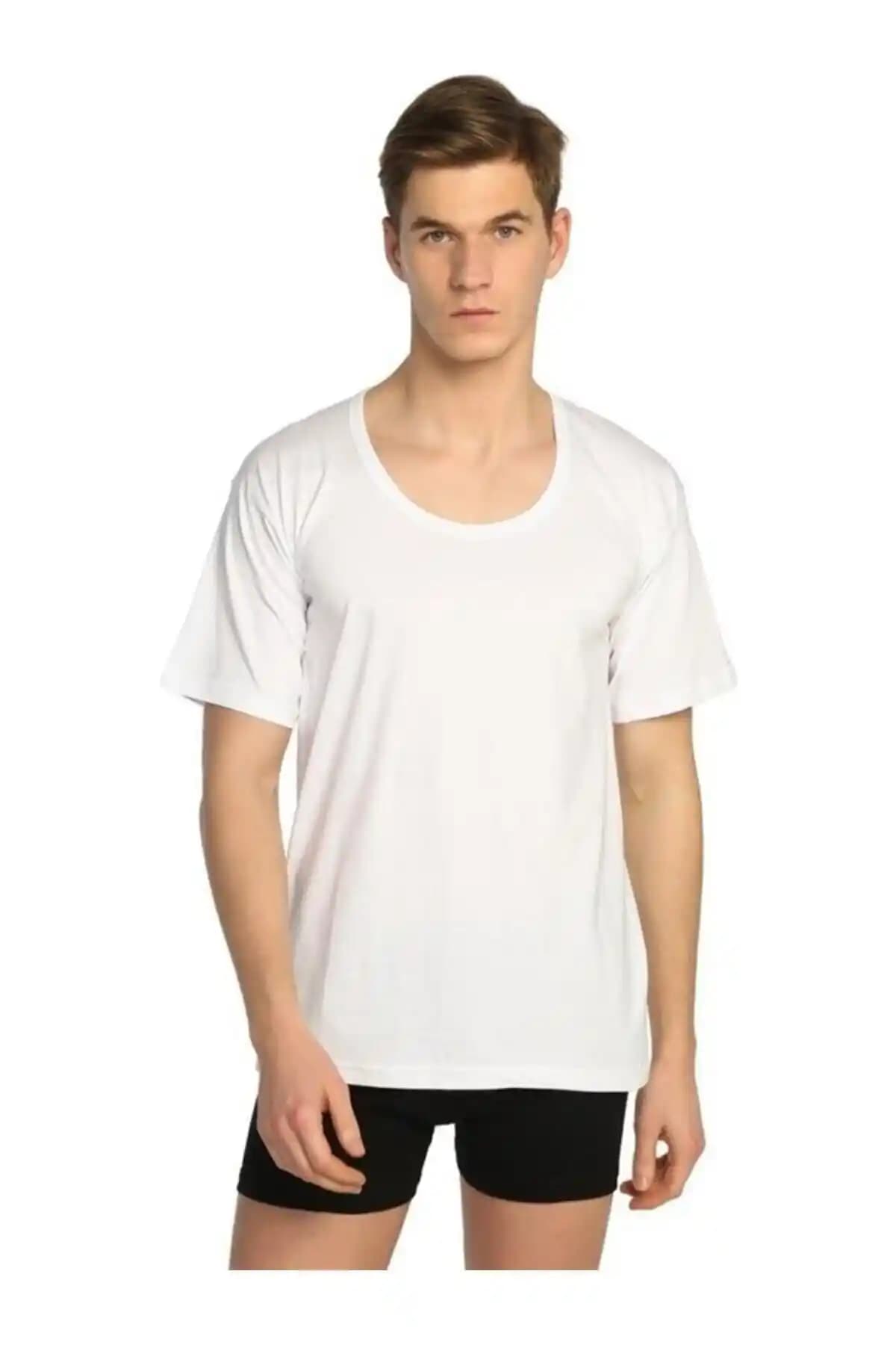 Seher Erkek Beyaz Yarım Kollu Pamuk Atlet: Konfor ve Şıklığın Modern Buluşması