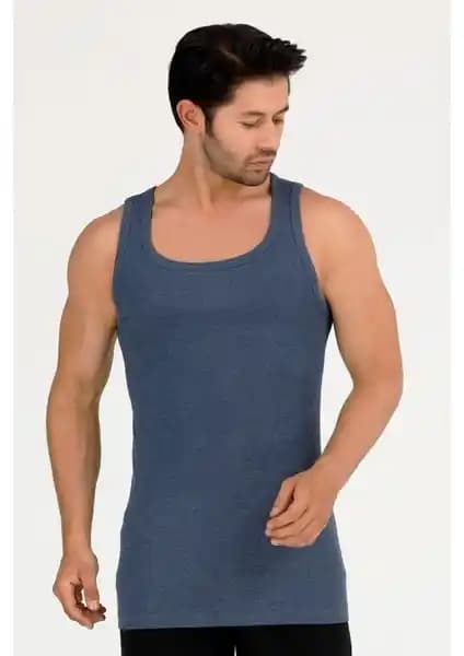 Sensu Erkek %100 Pamuklu Atlet Seti 2'li Siyah Paket Günlük Kullanım İçin Uygun