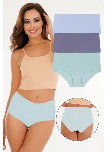 Sensu Kadın Yüksek Bel Lazer Kesim 3'lü Külot Seti Şıklık ve Konfor Sunar