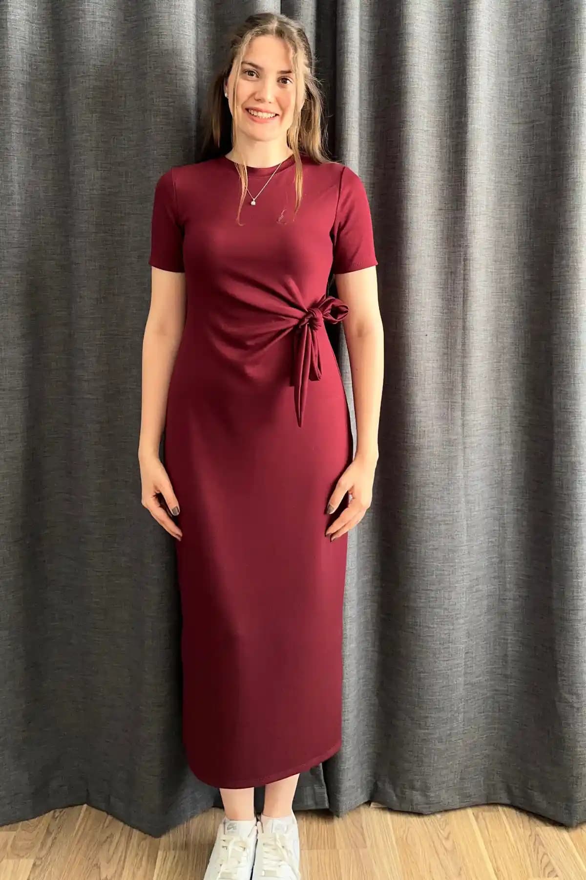 Sorridi Modal Kumaş Elbise Günlük Şıklık ve Rahatlık Sunan Modern Tasarım