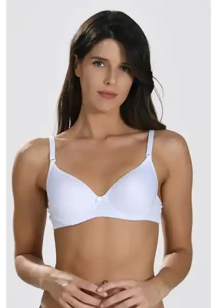 Stn Beyaz Kaplı Tek Sütyen Günlük Kullanım İçin Konfor ve Şıklık Sunar
