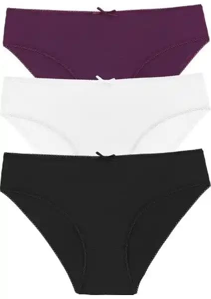 Suwen 3'lü Renkli Külot Seti: Günlük Rahatlık ve Şıklık Sunan Kadın İç Giyim Ürünü