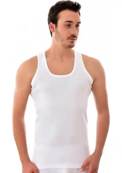 Tutku 6'lı Erkek Ribana Atlet Beyaz - Yüksek Kalite ve Konfor Sunan Günlük Giyim Parçası