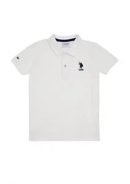 U.S. Polo Assn. Erkek Çocuk Beyaz Basic T-Shirt: Şık ve Konforlu Günlük Giyim Seçeneği