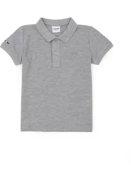 U.S. Polo Assn. Erkek Çocuk Gri Melanj Polo Yaka Tişörtü Günlük Şıklık ve Konfor Sunar