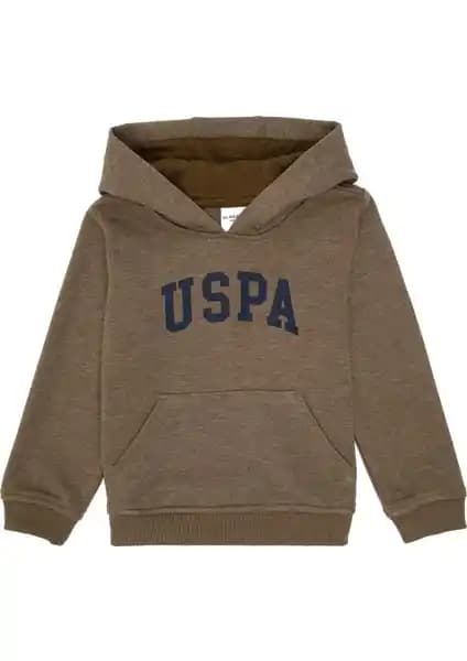 U.S. Polo Assn. Erkek Çocuk Haki Sweatshirt Günlük ve Spor Kullanımına Uygun
