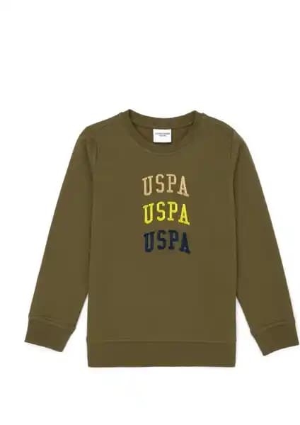 U.S. Polo Assn. Erkek Çocuk Haki Sweatshirt: Şık ve Rahat Günlük Giyim Seçeneği