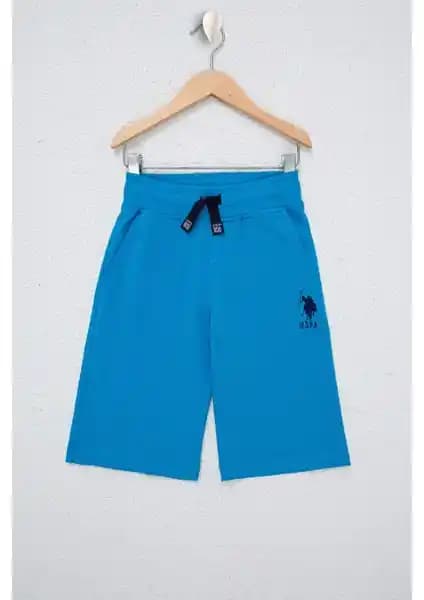 U.S. Polo Assn. Erkek Çocuk Kobalt Örme Şort: Şıklık ve Konforun Mükemmel Buluşması