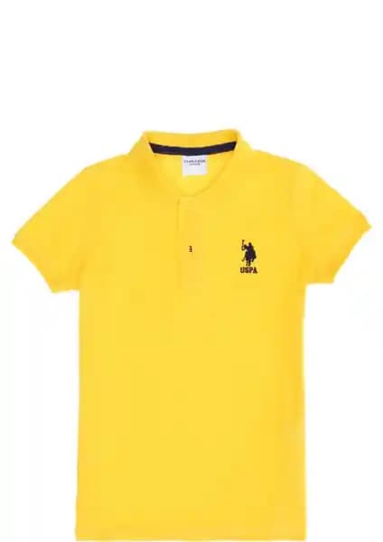 U.S. Polo Assn. Erkek Çocuk Koyu Sarı Tişört: Rahat ve Şık Günlük Giyim Seçeneği