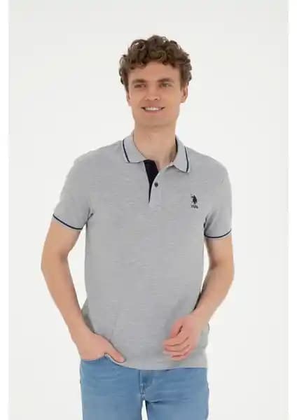 U.S. Polo Assn. Erkek Gri Melanj Basic Tişört: Şık ve Rahat Günlük Giyim Seçeneği