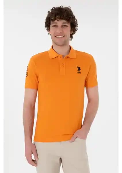 U.S. Polo Assn. Erkek Slim Fit Polo Yaka Turuncu Tişört: Modern ve Rahat Tasarım