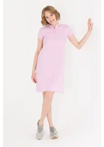 U.S. Polo Assn. Kadın Manolya Elbise: Şıklık ve Rahatlığın Mükemmel Buluşması