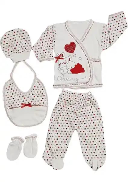 Webombinoo Yenidoğan 5 Parça Kız Erkek Hastane Çıkışı Seti 0-3 Ay Güvenilir ve Konforlu