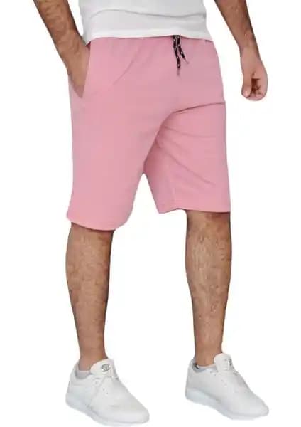 Winget Star Erkek Pudra İki İplik Şort Günlük Kullanım İçin Rahat ve Şık Tasarım