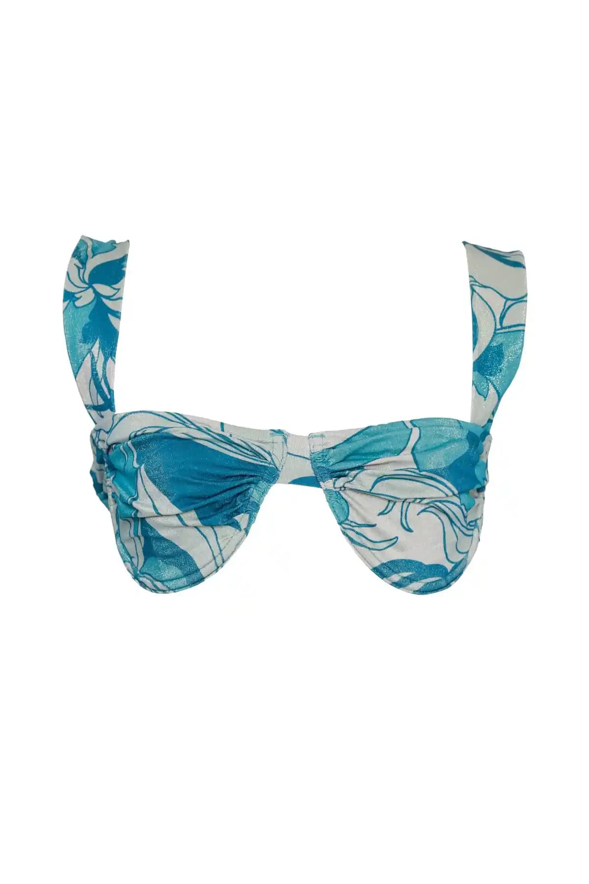 Yargıcı Büzgü Detaylı Bikini Üstü: Şık ve Konforlu Yaz Plaj Kıyafeti Seçeneği