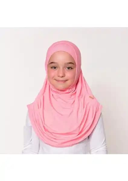 Zehranur Çocuk Viskon Tek Parça Şal Eşarp 6-11 Yaş Kızlar İçin Pratik ve Şık Tasarım