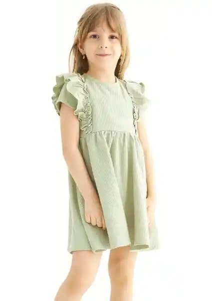 Zepkids Kız Çocuklar İçin Şık ve Rahat Yazlık Elbise - Günlük Kullanım İçin Uygun