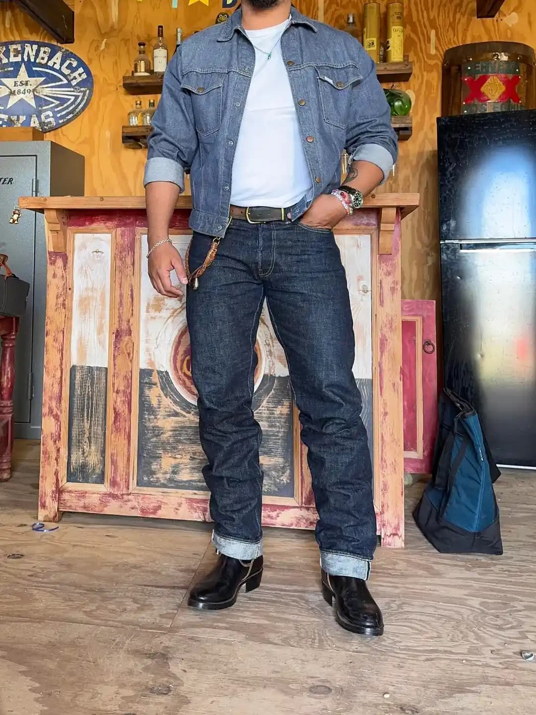 Three Kingdoms Overalls 16.5oz Raw Denim: Yoğun, Esnek ve Dayanıklı Slim Straight Jean