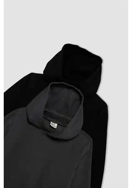 DeFacto Erkek Çocuk Kapüşonlu Sweatshirt 2'li Koleksiyonuyla Günlük ve Spor Kullanımına Uygun