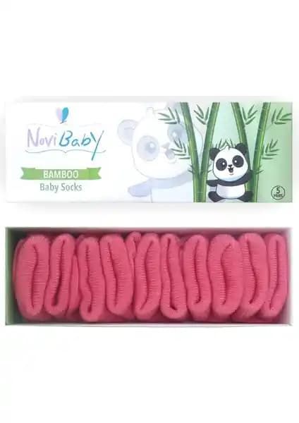 Novibaby 5'li Bambu Yenidoğan Bebek Çorapları Konfor ve Sağlık Odaklı Tasarım