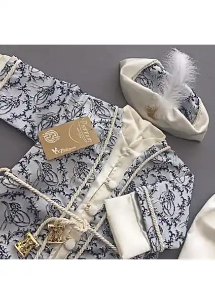 Ponpon Baby Erkek Bebek Şehzade Mevlüt Takımı 0-3 Ay için Zarif ve Rahat Giyim Seti