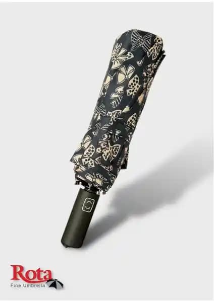 Rota 10 Telli Fiber Tel Otomatik Şemsiye - Hafif ve Dayanıklı Tasarım, Rüzgarlı Havalara Uygun